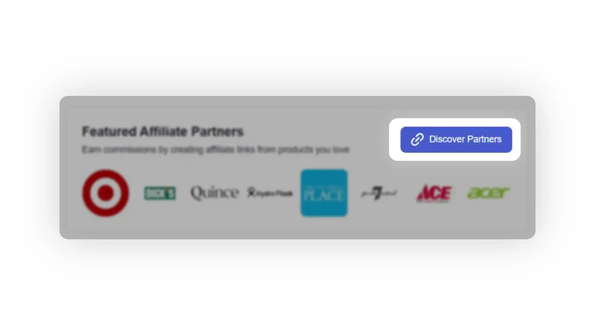 The user is navigating the menu of the partnrUP platform, with the "Affiliate Retailers" option selected.